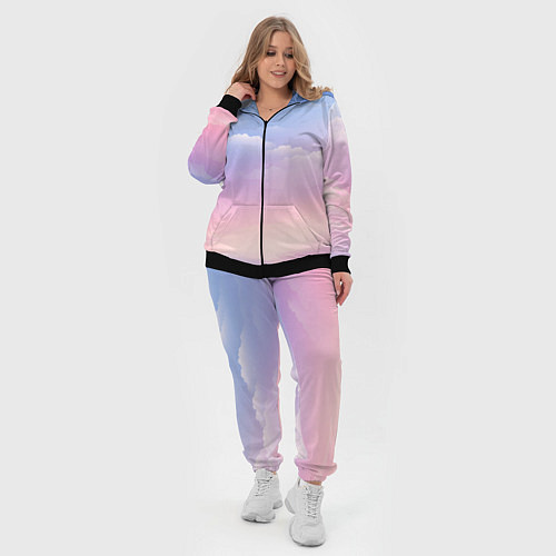 Женский костюм Нежные краски неба / 3D-Черный – фото 4