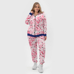 Женский 3D-костюм Стая розовых фламинго, цвет: 3D-синий — фото 2