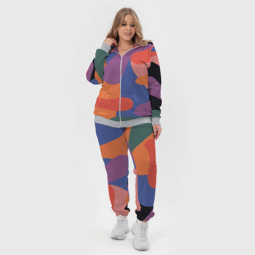 Женский костюм Цветные кляксы / 3D-Меланж – фото 4