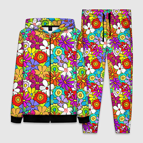 Женский костюм Floral multicolour / 3D-Черный – фото 1