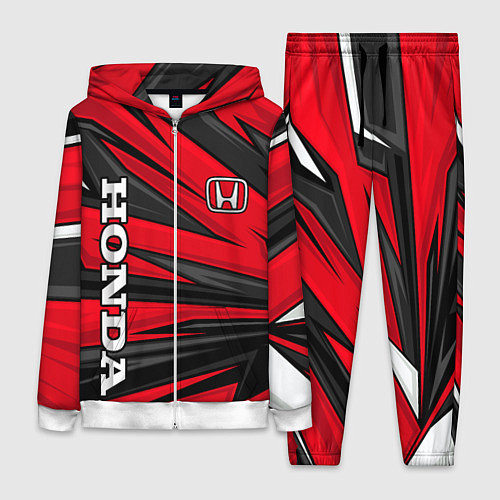 Женский костюм Red sport - honda / 3D-Белый – фото 1