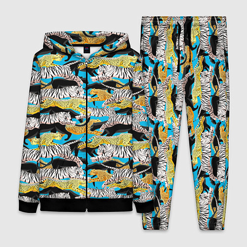 Женский костюм Прыжок диких кошек / 3D-Черный – фото 1