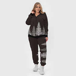 Женский 3D-костюм Олени в лесу, цвет: 3D-черный — фото 2