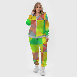 Женский 3D-костюм Разноцветные фигуры, цвет: 3D-меланж — фото 2