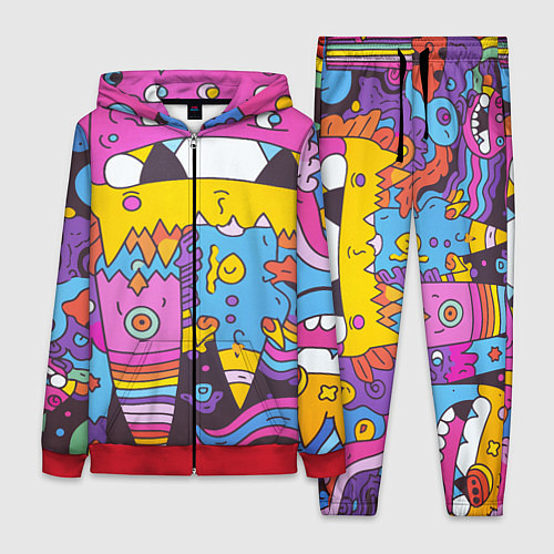 Женский костюм Странные странности / 3D-Красный – фото 1