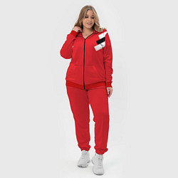 Женский 3D-костюм Олимпийка - ретро, цвет: 3D-красный — фото 2