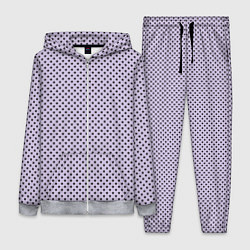 Женский костюм Светло-сиреневый паттерн маленькие звёздочки
