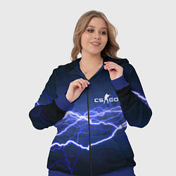 Женский 3D-костюм Counter Strike - lightning, цвет: 3D-синий — фото 2