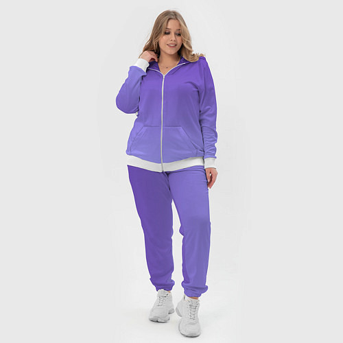 Женский костюм Светлый фиолетовый градиент / 3D-Белый – фото 4