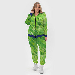 Женский 3D-костюм Зеленые мазки, цвет: 3D-синий — фото 2