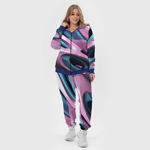Женский костюм Пластичная абстракция / 3D-Синий – фото 4