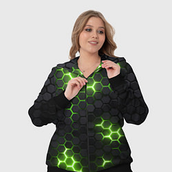 Женский 3D-костюм Неоновый зеленый, цвет: 3D-черный — фото 2