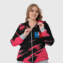 Женский 3D-костюм NBA краски текстура, цвет: 3D-меланж — фото 2