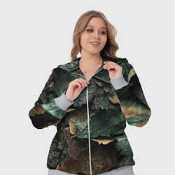 Женский 3D-костюм Реалистичный камуфляж из листьев, цвет: 3D-меланж — фото 2