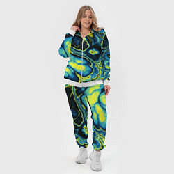 Женский 3D-костюм Абстрактный узор, цвет: 3D-белый — фото 2