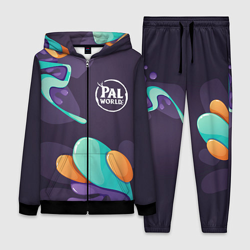 Женский костюм Palworld graffity splash / 3D-Черный – фото 1