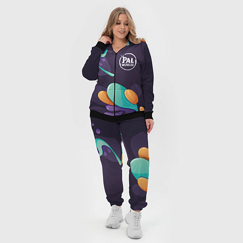 Женский костюм Palworld graffity splash / 3D-Черный – фото 4