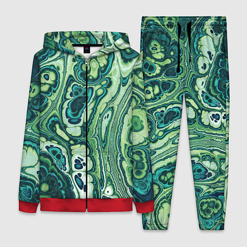 Женский костюм Абстрактный разноцветный узор / 3D-Красный – фото 1