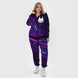 Женский 3D-костюм Stray neon gaming, цвет: 3D-черный — фото 2