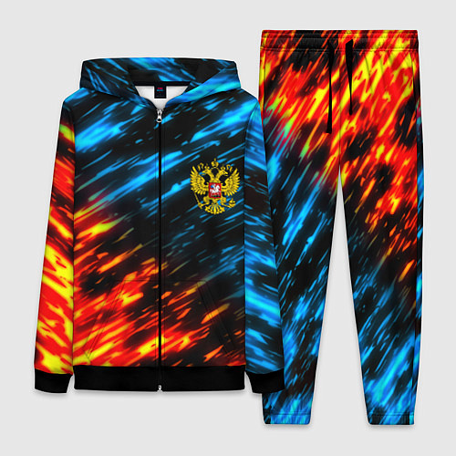 Женский костюм Герб России огненный стиль / 3D-Черный – фото 1