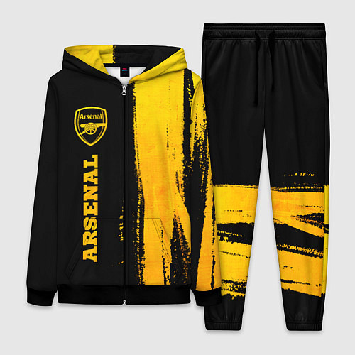 Женский костюм Arsenal - gold gradient по-вертикали / 3D-Черный – фото 1