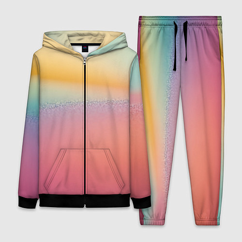 Женский костюм Радужные переходы градиент / 3D-Черный – фото 1