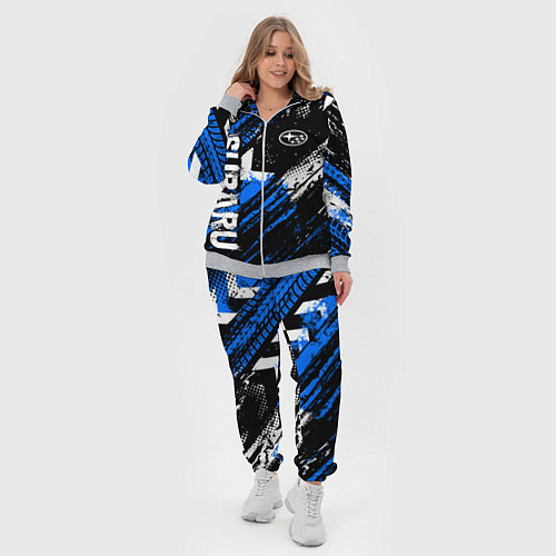 Женский костюм Subaru - sport style / 3D-Меланж – фото 4