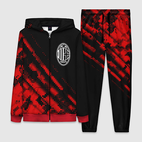 Женский костюм AC Milan sport grunge / 3D-Красный – фото 1