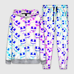 Женский 3D-костюм Marshmello pattern neon, цвет: 3D-меланж