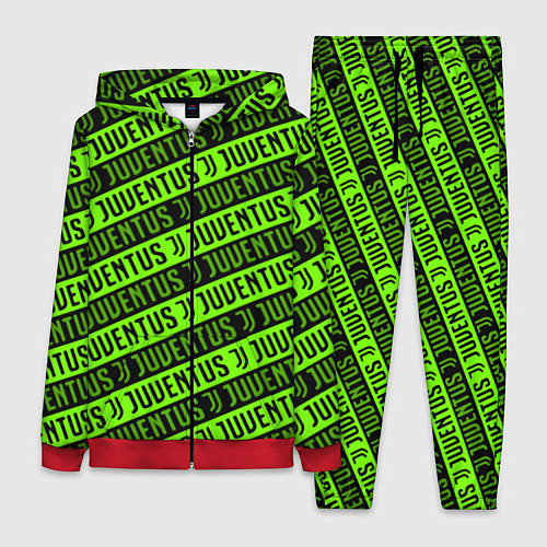 Женский костюм Juventus green pattern sport / 3D-Красный – фото 1