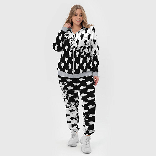 Женский костюм Billie Eilish pattern black / 3D-Меланж – фото 4