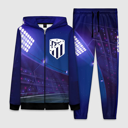 Женский костюм Atletico Madrid ночное поле / 3D-Черный – фото 1