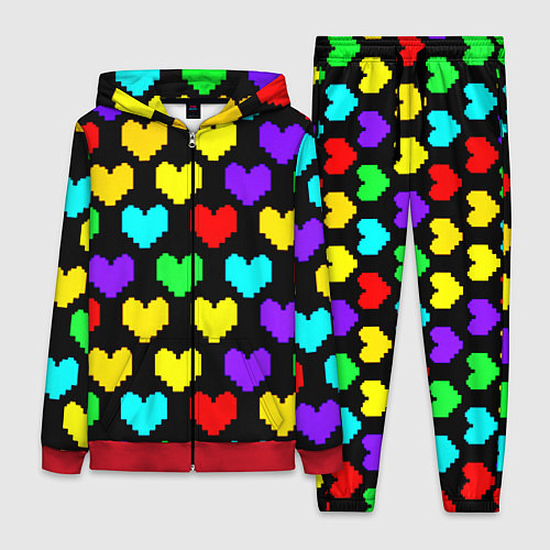 Женский костюм Undertale heart pattern / 3D-Красный – фото 1