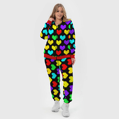 Женский костюм Undertale heart pattern / 3D-Красный – фото 4