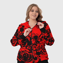 Женский 3D-костюм Билли Айдол rock rose band, цвет: 3D-черный — фото 2