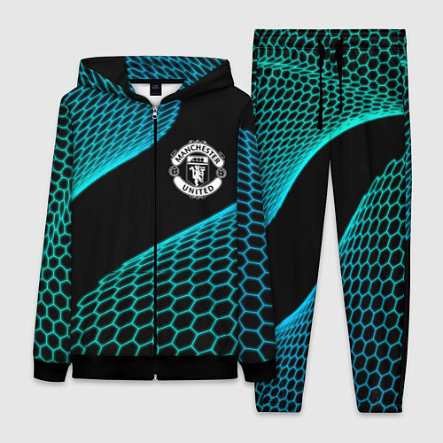 Женский костюм Manchester United football net / 3D-Черный – фото 1