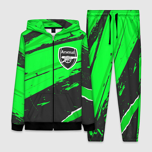 Женский костюм Arsenal sport green / 3D-Черный – фото 1