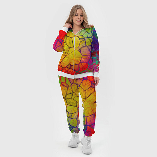 Женский костюм Bright abstraction / 3D-Белый – фото 4