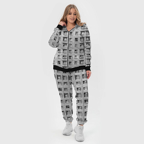 Женский костюм Эстетика хрущёвки / 3D-Черный – фото 4