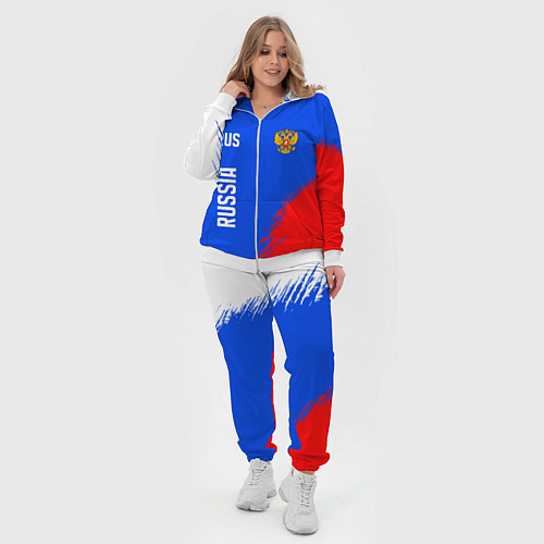 Женский костюм Триколор и герб России / 3D-Белый – фото 4