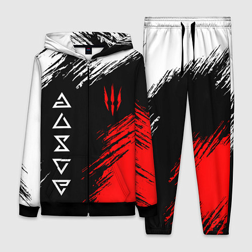 Женский костюм Дикая охота и знаки / 3D-Черный – фото 1