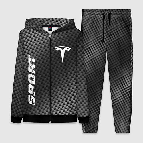Женский костюм Tesla sport carbon / 3D-Черный – фото 1