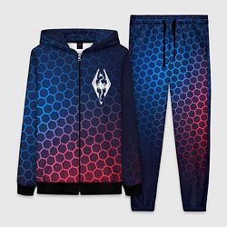 Женский 3D-костюм Skyrim неоновые соты, цвет: 3D-черный