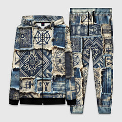 Женский костюм Татуировки майя на дениме