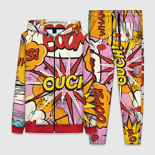 Женский костюм Oops-boom: комикс бум / 3D-Красный – фото 1