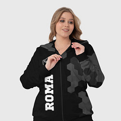 Женский 3D-костюм Roma sport на темном фоне по-вертикали, цвет: 3D-черный — фото 2