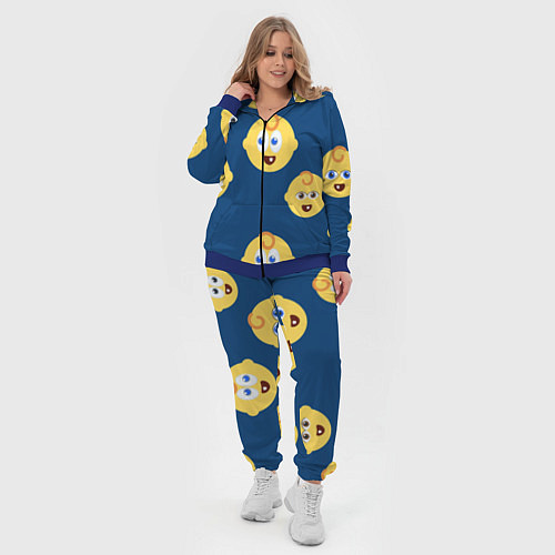 Женский костюм Лёлик и болик / 3D-Синий – фото 4
