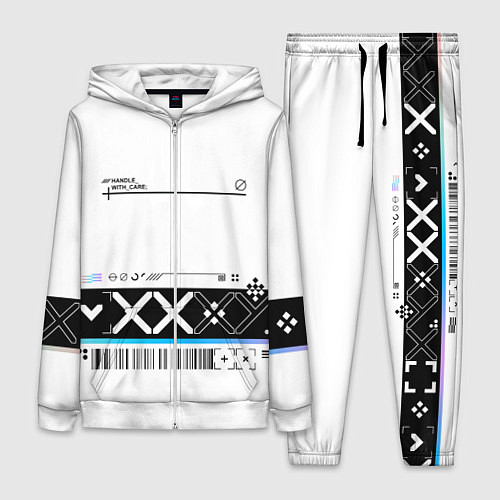 Женский костюм Printstream white - скин CS / 3D-Белый – фото 1