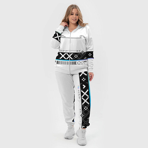 Женский костюм Printstream white - скин CS / 3D-Белый – фото 4