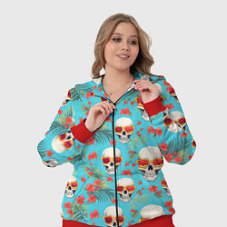 Женский 3D-костюм Черепа и отпуск, цвет: 3D-красный — фото 2